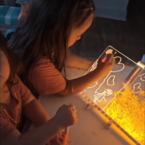 Tablette LED brillante avec dessin fêté